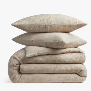 Parachute Home Organic Cloud Cotton Duvet Cover Set Full/Queen Size